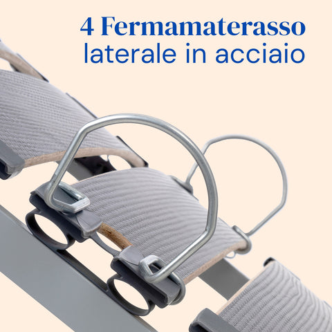 Letto ortopedico elettrico compatto  | Telecomando Wireless | Sponde letto - 80x200 cm