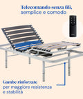 telecomando senza fili, gambe regolabili