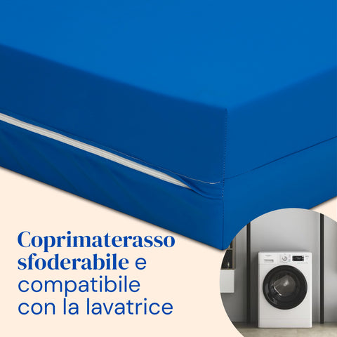 Letto ospedale con materasso sanitario viscoelastico e sponde letto