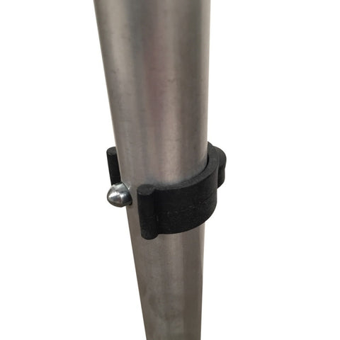 Muleta de aluminio con puño anatómico de goma color azul