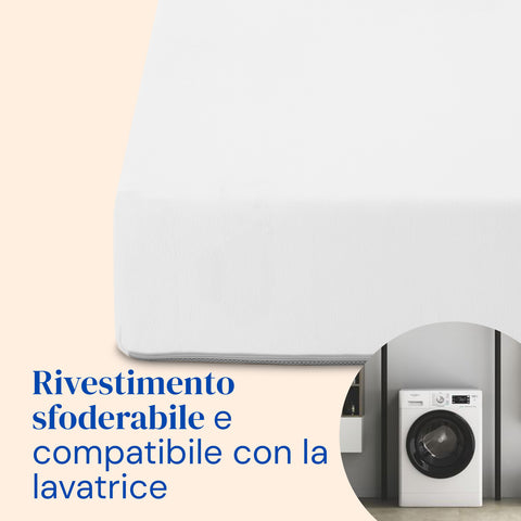 Geriafy - Pack Letto ortopedico elettrico | Materasso Visco Tencel (80x190 cm - Telecomando, Gambe regolabili)